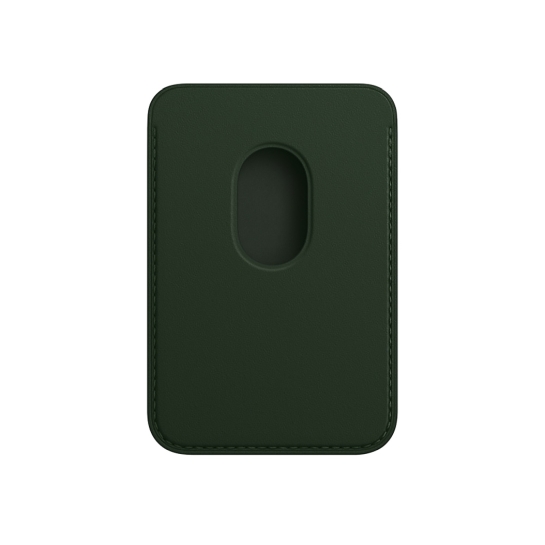 Чехол-бумажник iPhone Leather Wallet with MagSafe Sequoia Green - цена, характеристики, отзывы, рассрочка, фото 2
