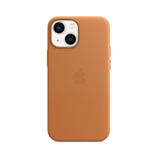 Чохол Apple Leather Case with MagSafe for iPhone 13 Mini Golden Brown - ціна, характеристики, відгуки, розстрочка, фото 1