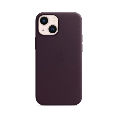 Чехол Apple Leather Case with MagSafe for iPhone 13 Mini Dark Cherry - цена, характеристики, отзывы, рассрочка, фото 1