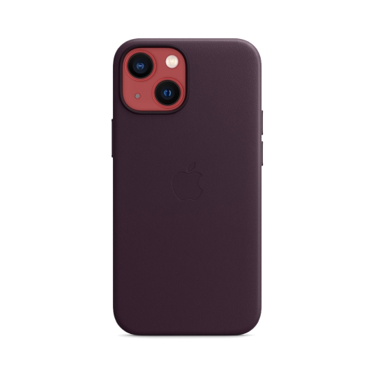 Чохол Apple Leather Case with MagSafe for iPhone 13 Mini Dark Cherry - ціна, характеристики, відгуки, розстрочка, фото 3