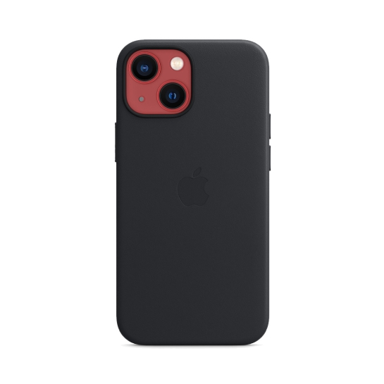 Чехол Apple Leather Case with MagSafe for iPhone 13 Mini Midnight - цена, характеристики, отзывы, рассрочка, фото 2