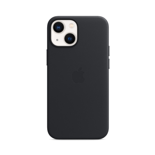 Чохол Apple Leather Case with MagSafe for iPhone 13 Mini Midnight - ціна, характеристики, відгуки, розстрочка, фото 3