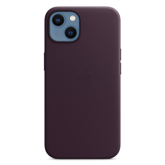 Чехол Apple Leather Case with MagSafe for iPhone 13 Dark Cherry - цена, характеристики, отзывы, рассрочка, фото 1