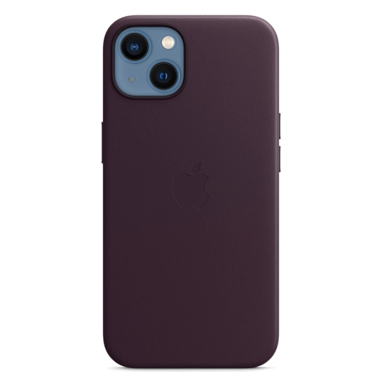 Чехол Apple Leather Case with MagSafe for iPhone 13 Dark Cherry