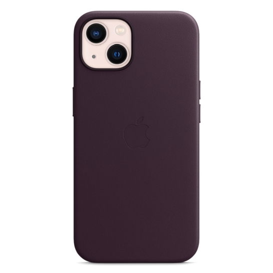 Чохол Apple Leather Case with MagSafe for iPhone 13 Dark Cherry - ціна, характеристики, відгуки, розстрочка, фото 3