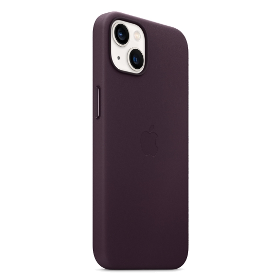 Чохол Apple Leather Case with MagSafe for iPhone 13 Dark Cherry - ціна, характеристики, відгуки, розстрочка, фото 4