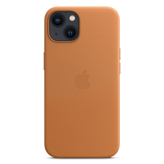 Чохол Apple Leather Case with MagSafe for iPhone 13 Golden Brown - ціна, характеристики, відгуки, розстрочка, фото 1