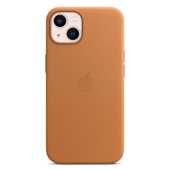 Чохол Apple Leather Case with MagSafe for iPhone 13 Golden Brown - ціна, характеристики, відгуки, розстрочка, фото 3