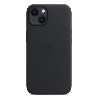 Чехол Apple Leather Case with MagSafe for iPhone 13 Midnight - цена, характеристики, отзывы, рассрочка, фото 1