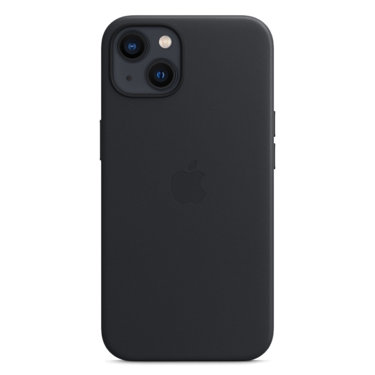 Чохол Apple Leather Case with MagSafe for iPhone 13 Midnight - ціна, характеристики, відгуки, розстрочка, фото 1