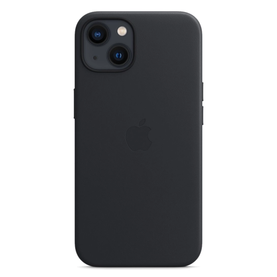 Чехол Apple Leather Case with MagSafe for iPhone 13 Midnight