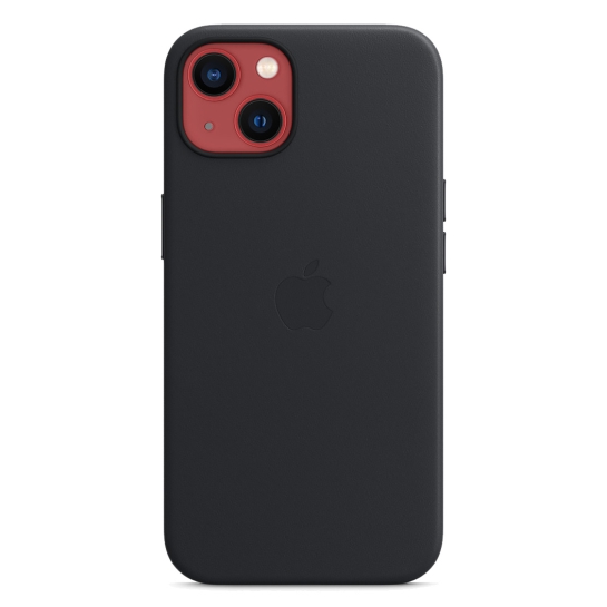 Чохол Apple Leather Case with MagSafe for iPhone 13 Midnight - ціна, характеристики, відгуки, розстрочка, фото 3