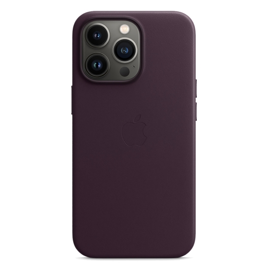 Чохол Apple Leather Case with MagSafe for iPhone 13 Pro Dark Cherry - ціна, характеристики, відгуки, розстрочка, фото 1