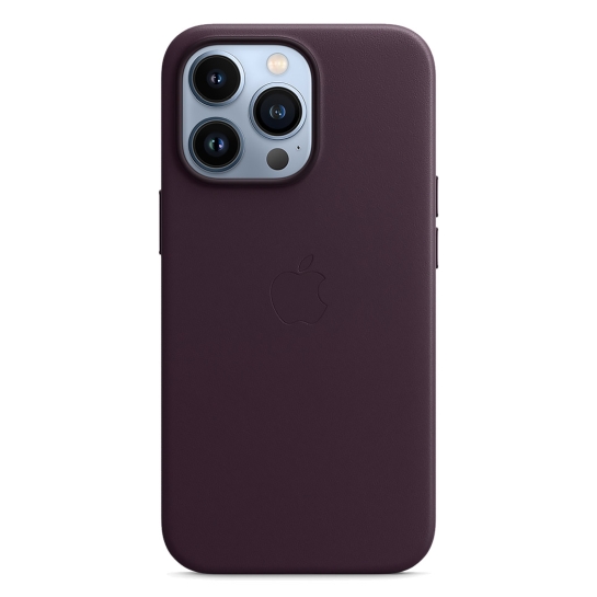 Чехол Apple Leather Case with MagSafe for iPhone 13 Pro Dark Cherry - цена, характеристики, отзывы, рассрочка, фото 4