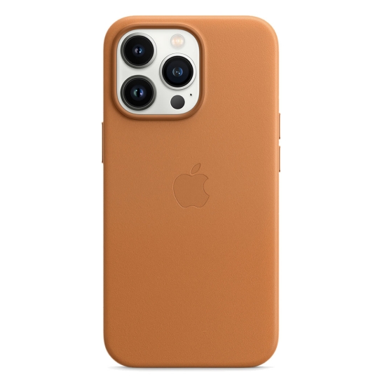 Чохол Apple Leather Case with MagSafe for iPhone 13 Pro Golden Brown - цена, характеристики, отзывы, рассрочка, фото 1