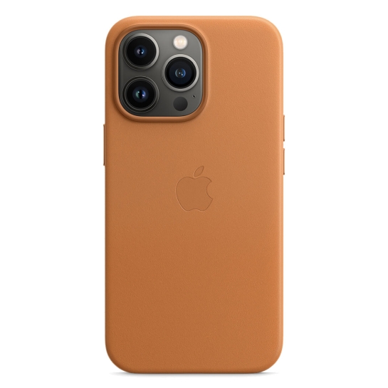 Чехол Apple Leather Case with MagSafe for iPhone 13 Pro Golden Brown - цена, характеристики, отзывы, рассрочка, фото 2