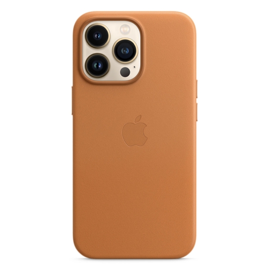 Чехол Apple Leather Case with MagSafe for iPhone 13 Pro Golden Brown - цена, характеристики, отзывы, рассрочка, фото 3