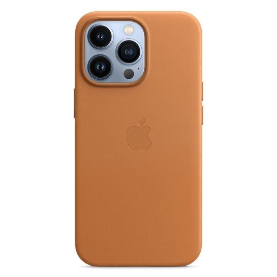 Чехол Apple Leather Case with MagSafe for iPhone 13 Pro Golden Brown - цена, характеристики, отзывы, рассрочка, фото 4