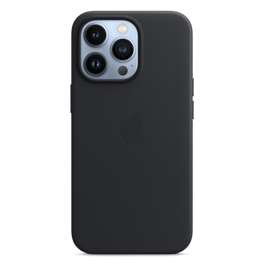 Чехол Apple Leather Case with MagSafe for iPhone 13 Pro Midnight - цена, характеристики, отзывы, рассрочка, фото 1