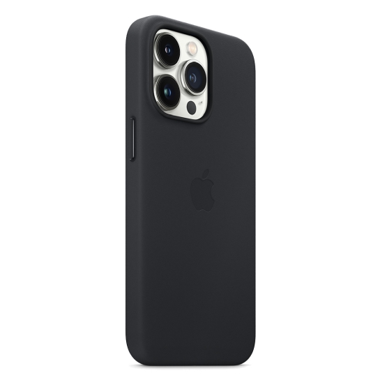 Чехол Apple Leather Case with MagSafe for iPhone 13 Pro Midnight - цена, характеристики, отзывы, рассрочка, фото 5