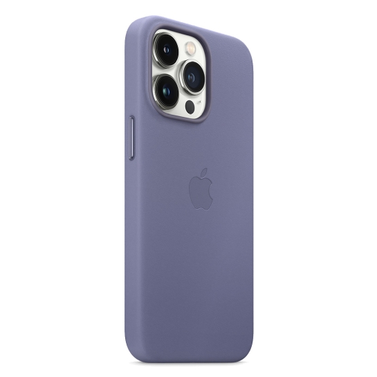 Чехол Apple Leather Case with MagSafe for iPhone 13 Pro Wisteria - цена, характеристики, отзывы, рассрочка, фото 5
