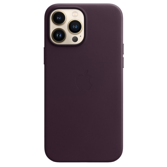 Чехол Apple Leather Case with MagSafe for iPhone 13 Pro Max Dark Cherry - цена, характеристики, отзывы, рассрочка, фото 3