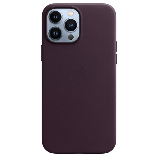 Чохол Apple Leather Case with MagSafe for iPhone 13 Pro Max Dark Cherry - ціна, характеристики, відгуки, розстрочка, фото 4