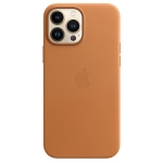 Чехол Apple Leather Case with MagSafe for iPhone 13 Pro Max Golden Brown