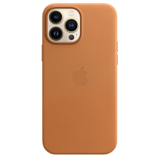 Чохол Apple Leather Case with MagSafe for iPhone 13 Pro Max Golden Brown - ціна, характеристики, відгуки, розстрочка, фото 1