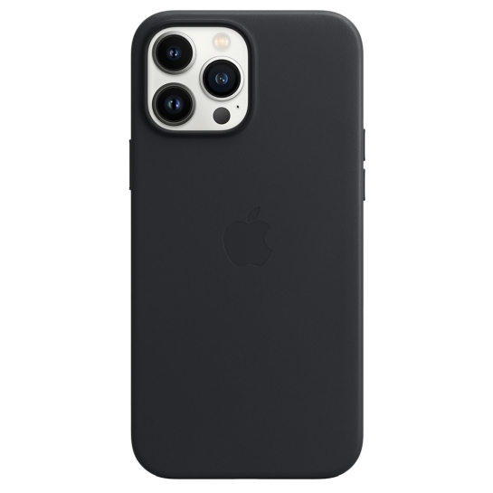Чехол Apple Leather Case with MagSafe for iPhone 13 Pro Max Midnight - цена, характеристики, отзывы, рассрочка, фото 1