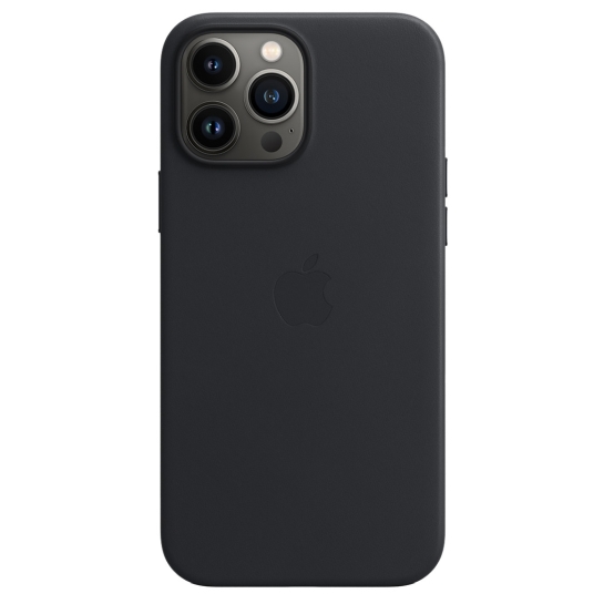 Чехол Apple Leather Case with MagSafe for iPhone 13 Pro Max Midnight - цена, характеристики, отзывы, рассрочка, фото 2