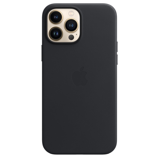 Чохол Apple Leather Case with MagSafe for iPhone 13 Pro Max Midnight - ціна, характеристики, відгуки, розстрочка, фото 3