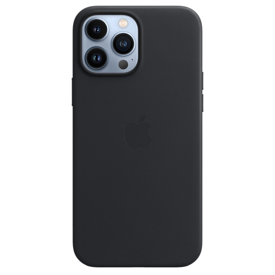 Чохол Apple Leather Case with MagSafe for iPhone 13 Pro Max Midnight - ціна, характеристики, відгуки, розстрочка, фото 4