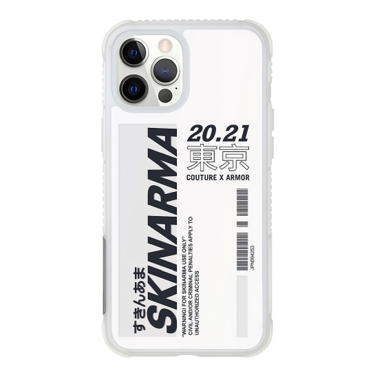 Чехол SkinArma Garasu Series Case for iPhone 12/12 Pro White - цена, характеристики, отзывы, рассрочка, фото 1