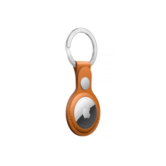Брелок з кільцем Apple Leather Key Ring Golden Brown for AirTag - ціна, характеристики, відгуки, розстрочка, фото 3