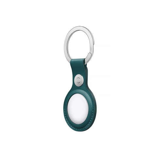 Брелок з кільцем Apple Leather Key Ring Forest Green for AirTag - ціна, характеристики, відгуки, розстрочка, фото 2