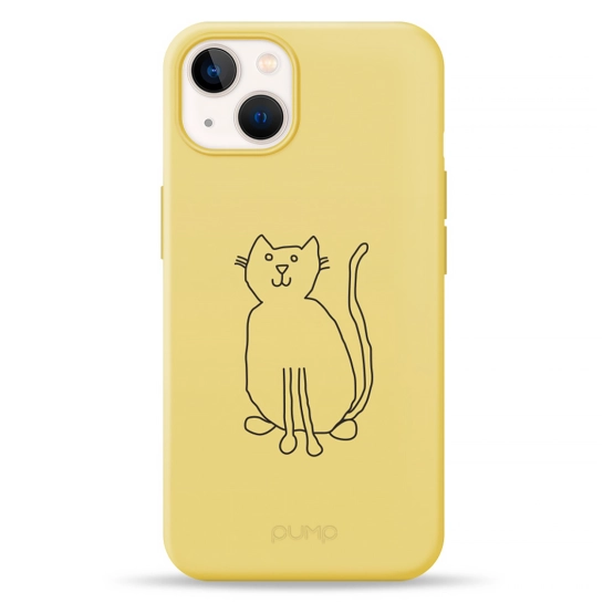 Чохол Pump Silicone Minimalistic Case for iPhone 13 Kot #