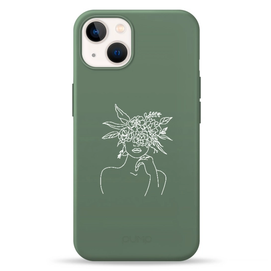 Чохол Pump Silicone Minimalistic Case for iPhone 13 Flowerhat #