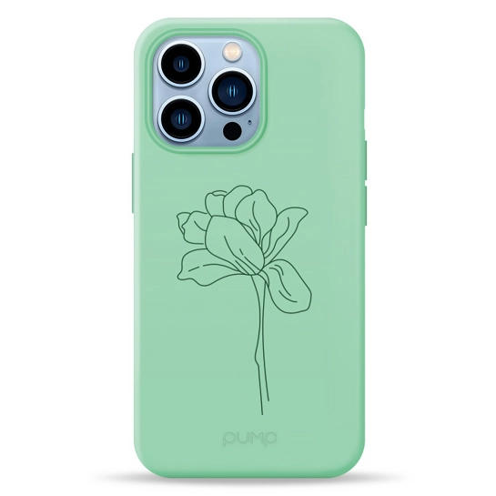 Чохол Pump Silicone Minimalistic Case for iPhone 13 Pro Bloom Flower #