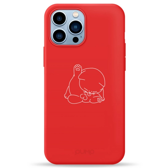 Чохол Pump Silicone Minimalistic Case for iPhone 13 Pro Max Cat Balls #