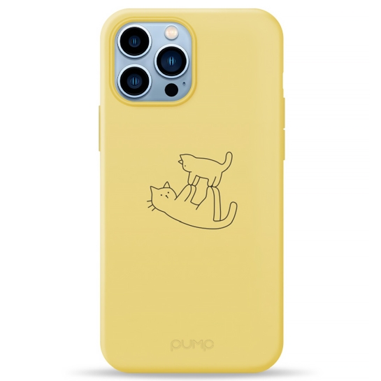 Чохол Pump Silicone Minimalistic Case for iPhone 13 Pro Max Cat on Cat # - цена, характеристики, отзывы, рассрочка, фото 1