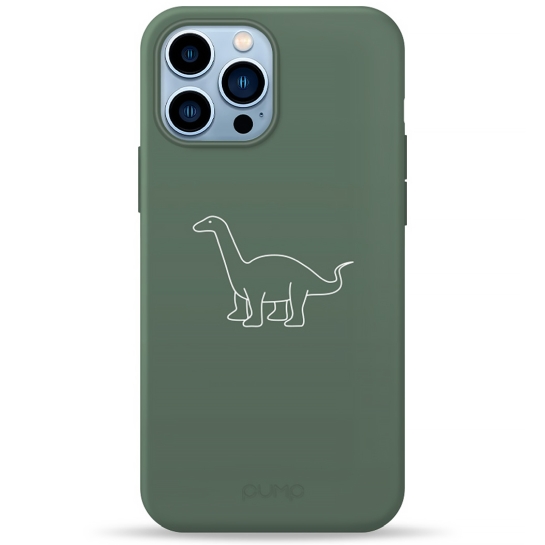 Чохол Pump Silicone Minimalistic Case for iPhone 13 Pro Max Dino Green # - ціна, характеристики, відгуки, розстрочка, фото 1