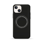 Чехол Pump Silicone Minimalistic Case for iPhone 13 mini Circles on Dark #