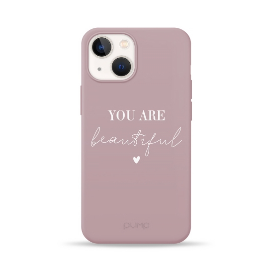 Чехол Pump Silicone Minimalistic Case for iPhone 13 mini You Are Beautiful # - цена, характеристики, отзывы, рассрочка, фото 1
