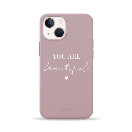 Чехол Pump Silicone Minimalistic Case for iPhone 13 mini You Are Beautiful #