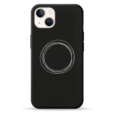 Чохол Pump Silicone Minimalistic Case for iPhone 13 Circles on Dark # - цена, характеристики, отзывы, рассрочка, фото 1