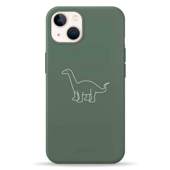 Чехол Pump Silicone Minimalistic Case for iPhone 13 Dino Green # - цена, характеристики, отзывы, рассрочка, фото 1
