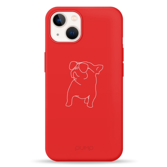 Чехол Pump Silicone Minimalistic Case for iPhone 13 Pug With # - цена, характеристики, отзывы, рассрочка, фото 1