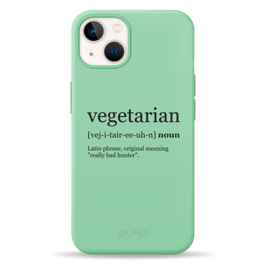 Чохол Pump Silicone Minimalistic Case for iPhone 13 Vegetarian Wiki # - ціна, характеристики, відгуки, розстрочка, фото 1