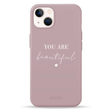 Чохол Pump Silicone Minimalistic Case for iPhone 13 You Are Beautiful # - цена, характеристики, отзывы, рассрочка, фото 1